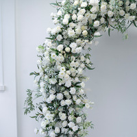 Arco de Boda Artificial Blanco Estilo Europeo, Decoración Floral, Estructura Pre-fabricada, Arreglos Florales, Fondo para Escenario, Ceremonia
