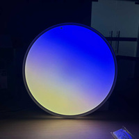 Télécommande simulant la lumière du soleil chambre réveil lumière lever du soleil bleu artificiel Led ciel plafonnier ciel plafonnier panneau