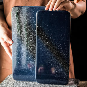 Assiette rectangulaire japonaise en céramique de 10 pouces Assiette à <span class=keywords><strong>sushi</strong></span> de 12 pouces Assiette à bande 2025 Ventes directes d'usine - Product Image 4