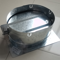 Régulateur de débit d'air rond avec plaque en acier galvanisé pour ventilation, design moderne, installation facile