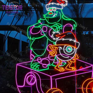 Letras e Imágenes Personalizadas con Luces LED 2D para Decoración Navideña Comercial de Paredes y Festivales al Aire Libre - Product Image 2