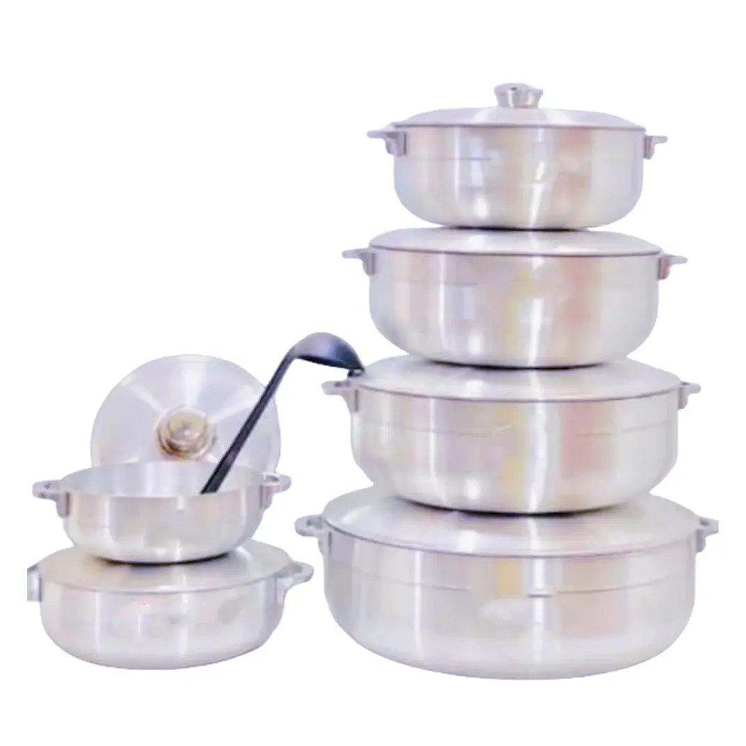 Juegos de utensilios de cocina de aluminio profesional de gran oferta para cocinar utensilios de cocina conjunto Caldero Pot