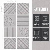 Panel Akustik PET Felt CNC Custom OEM, Potongan Laser Bermotif, Peredam Suara untuk Proyek Desain Interior Komersial
