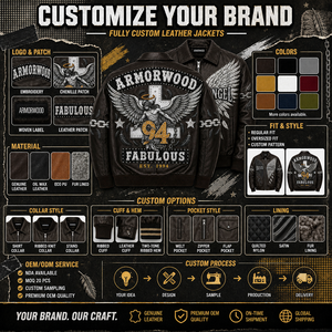 Chaqueta de Piel de Cordero Estilo Gótico para Hombre, Personalizada, para Ropa Urbana, con Bordado <span class=keywords><strong>3D</strong></span> y Apliques de Pedrería - Product Image 3