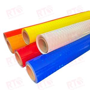 1.22m * 45.7m 5 yıl kalça akrilik beyaz yansıtıcı vinil rulo UV baskı Adhes Sticker Retro yansıtıcı levha yol işaretleri için doldurun - Product Image 3