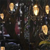 Guirlande lumineuse solaire en forme de boule, lampes solaires d'extérieur, lampes LED étanches pour jardin