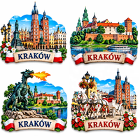 Promotion Fabricant YIWU BaiWen : Nouveaux Aimants de Réfrigérateur Faits Main Personnalisés pour la Pologne – Design 2026 – Cadeau Souvenir
