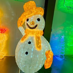 Reallife Taille Colle Bonhomme De Neige Vacances Décoration Intérieure/Extérieure LED Paysage 200w 24v 3D LED Motif Lumière - Product Image 1