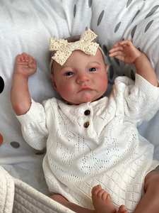 Muñeca <span class=keywords><strong>Reborn</strong></span> de Silicona de 49 cm, Económica, Realista, para Niñas, Muñecas <span class=keywords><strong>Reborn</strong></span> de Silicona, Bebé Recién Nacido - Product Image 4