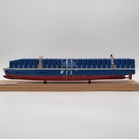 O.A.S Fabricant Artisanat Bateau Modèle Cadeaux D'affaires Échelle 1:888 Cargo Boat Modèles Personnalisé 45cm PIL Container Ship Model