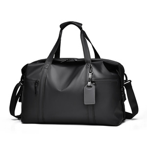 Bolsa de Viaje Impermeable Negra, Bolsa de Deporte para Fin de Semana, Equipaje con Separación para Ropa Húmeda y Seca, Bolsa de Transporte con Cierre - Product Image 3