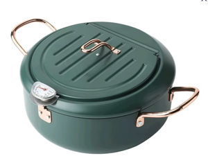 Ensemble <span class=keywords><strong>de</strong></span> <span class=keywords><strong>cuisine</strong></span> en acier inoxydable 201 304 au design moderne, friteuse à tempura, <span class=keywords><strong>thermomètre</strong></span>, capacité 2,2 L/3,4 L, gaz, <span class=keywords><strong>induction</strong></span> - Product Image 1