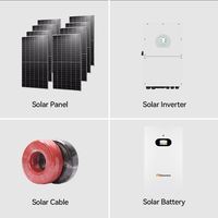 Dawnice kapalı ızgara hibrid güneş enerjisi depolama sistemi 5KW 10KW 20KW 30KW 10KVA hepsi bir GÜNEŞ PANELI güç sistemi ev tam Set