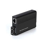 Convertisseur de média fibre optique mini 10/100Base-TX RJ45 100Base-FX monomode SC 1310/1550nm 20km 5G avec garantie de 3 ans et certification RoHS