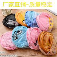 Panier à linge pliable portable en polyester à imprimé de dessin animé pour enfants de style américain, pour la chambre à coucher, le rangement intérieur et extérieur