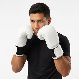Gants de boxe personnalisés en PU et cuir véritable, 12 oz, gants d'entraînement pour la boxe, sparring, gants de frappe professionnels - Product Image 4