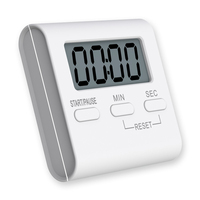Minuteur de cuisine numérique magnétique T01, écologique, avec support, écran LCD, piles AAA, compte à rebours max. 99 min.