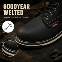 Bottes de sécurité Goodyear Welt, légères, en caoutchouc EVA, antidérapantes, anti-perforation, imperméables, respirantes, pour le travail en extérieur