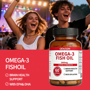 Омега-3 рыбий жир под собственной торговой маркой 2400 мг - OEM/ODM для здоровья мозга, с <span class=keywords><strong>EPA</strong></span> и <span class=keywords><strong>DHA</strong></span> - 60 мягких капсул - Product Image 5