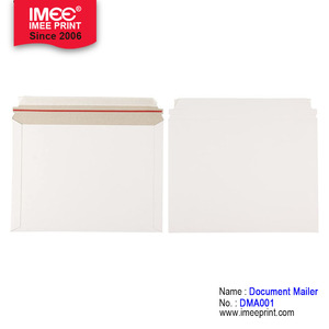 Autocollants en carton imei à fermeture automatique, sachet de livraison rigide en carton blanc, pour documents et courrier - Product Image 2