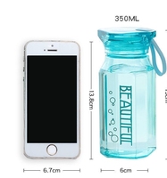 Botella de Agua Deportiva Creativa Personalizada de 500 ml con Tapa, Precio de Fábrica, Entrega Rápida, Conveniente para Niños, Regreso a Clases