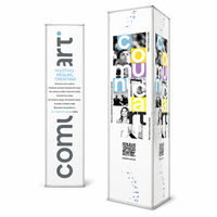 Stand d'exposition portable TIANLANG : Système modulaire de présentation avec comptoir et mur d'arrière-plan pour événements et salons professionnels