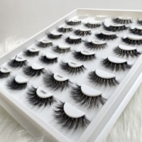 Faux Cils Naturels Faux Vison Étiquette Privée Individuels 8-18 mm Soie Cils Faux Vison 3D Personnalisés
