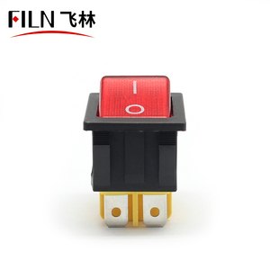 FILN KCD4 22*30mm 1NO1NC 4pin T85 "ON-OFF transparan penutup saklar <span class=keywords><strong>Rocker</strong></span> biasa tanpa lampu Led - Product Image 5