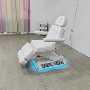 Electrically <b>adjustable</b> beauty bed with multiple functions for eyelash treatment, massage, tattooing and tattoo removal. - Product Image 1