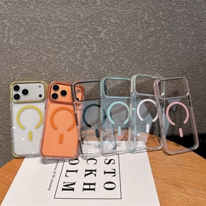 เคสใสกันกระแทกพร้อมกรอบเลนส์โลหะสำหรับ iPhone 17 Pro Max คุณภาพพรีเมียม ถ่ายวิดีโอได้ สำหรับ iPhone 17 เคสอะคริลิกใสแม่เหล็ก - Product Image 1