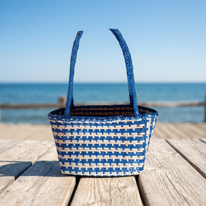 Leather Woven Veg <b>Medium</b> Bags Women's <b>Handbag</b> Lightweight Large Capacity Open Top Casual for Daily Travel & Beach Use - Product Image 2