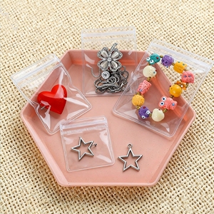 PVC mini dây kéo túi cho đồ trang sức nhỏ túi nhựa trong suốt với nắp kéo con dấu cho bao bì bán lẻ - Product Image 6