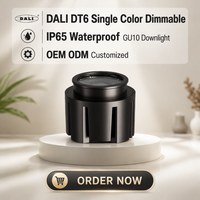 Module LED GU10 12W certifié CE RoHS, DALI DT6, couleur unique, étanche IP65, downlight GU10, délai de livraison rapide, haut rendement lumineux
