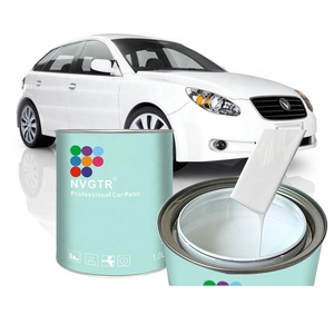 High Gloss Automotive Refinish Coating Pearl Metallic Bright Diamond Snowflake White 1K Car Paint - Product Image 1