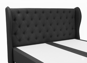 Lujosa <span class=keywords><strong>cama</strong></span> Boxspring de diseño moderno, cómodo marco de madera convertible con camas acolchadas de Estilo <span class=keywords><strong>continental</strong></span> - Product Image 3