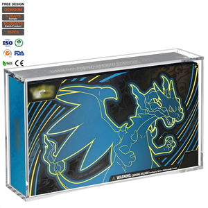 Estuche Acrílico <span class=keywords><strong>de</strong></span> Lujo Transparente Mega <span class=keywords><strong>Charizard</strong></span> X <span class=keywords><strong>Ultra</strong></span> <span class=keywords><strong>Premium</strong></span> para Exhibición <span class=keywords><strong>de</strong></span> TCG, Tapa Magnética, Protección UV, Protector <span class=keywords><strong>de</strong></span> Almacenamiento - Product Image 1