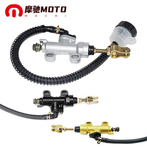 Pompe de frein hydraulique pour moto Mochi, pompe monobloc 001, noir, argent, or, pour modification de véhicules tout-terrain - Product Image 1