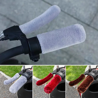 4 pièces de housses de guidon universelles pour moto et véhicule électrique, housses de guidon, modèles rembourrés chauds et anti-froid pour l'hiver