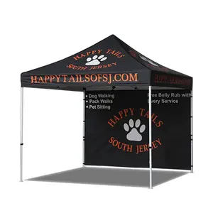 outdoor canopy fabric 3 x 3m Promotion customized trade show folding pop up tents