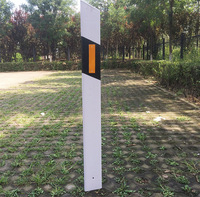 Marqueur de contour de feuille de fibre de verre Marqueur de contour de garde-corps de route Marqueur de contour de poteau en PVC réfléchissant