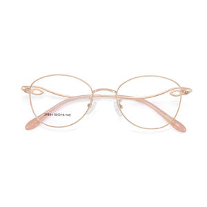 Monturas de Gafas Ojo de Gato en Oro Rosa para Mujer 34884, Montura Completa, Lentes de Resina, Ajuste Cómodo, Origen Danyang - Product Image 2