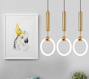 <span class=keywords><strong>Led</strong></span> lampadario luce del pendente in oro - Product Image 4