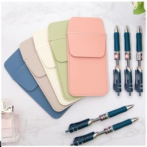 Étui à stylos simple en cuir PU, portable, épaissi, pour médecins, jeunes infirmières et tous ceux qui souhaitent garder leurs stylos en sécurité - Product Image 5