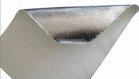 Rouleaux d'isolation thermique non tissées en fibre de verre, 5 m, feuille d'aluminium, pour toit