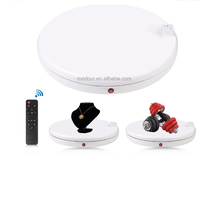 Plateau tournant électrique intelligent en plastique de 45 cm, capacité de charge de 100 kg, télécommande, tension universelle, table d'exposition silencieuse à 360°