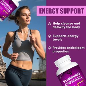 קפסולות להרזיה באיכות גבוהה עם ויטמין B נוסחה תה ירוק מסייע לירידה במשקל, איזון הורמונלי קפסולות צמחים - Product Image 2