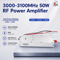 Module d'amplificateurs de puissance RF Lora GaN 50W 3000-3100MHz avec source de signal VCO intégrée, module anti-drone
