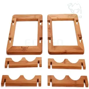 Premium Bamboo <b>Wine</b> Stand Storage Display Organizer <b>Free</b> <b>Standing</b> on Table - Product Image 3