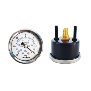 Trở lại kết nối với u-kẹp bảng điều chỉnh gắn kết quay số 40mm-30 inhg/ -100 kPa kép quy mô chân không đo áp suất áp kế - Product Image 1