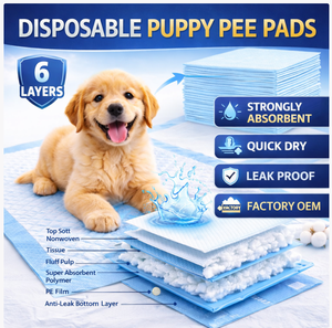 Tapis d'entraînement pour chiots ultra-absorbants et anti-fuites à 6 couches, usage intensif, vente en gros - Product Image 1